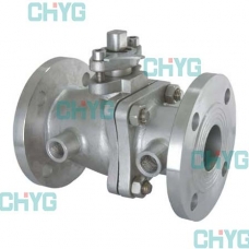 Titanium jacket insulation ball valve