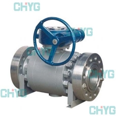 Stationary titanium ball valve